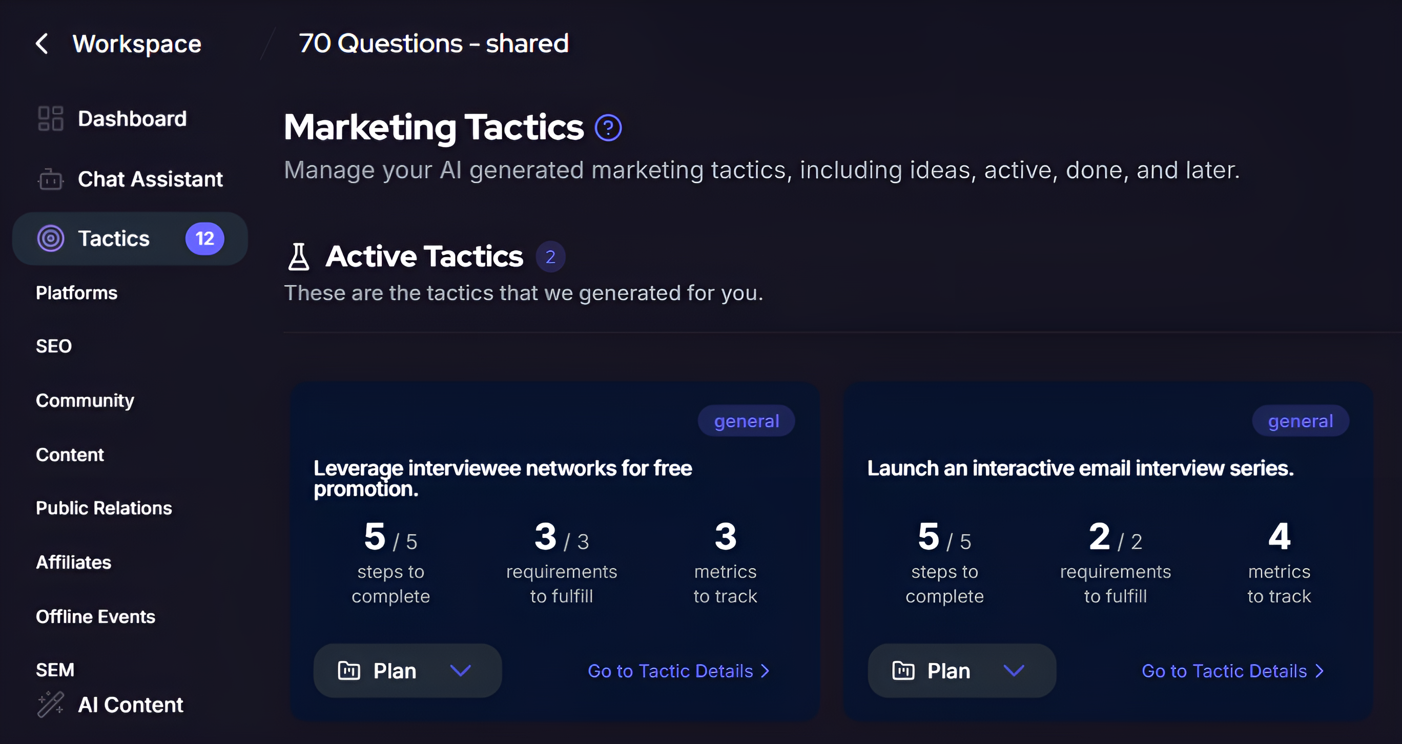 AskCory, an AI-powered marketing strategist, uses the Bullseye Framework. 