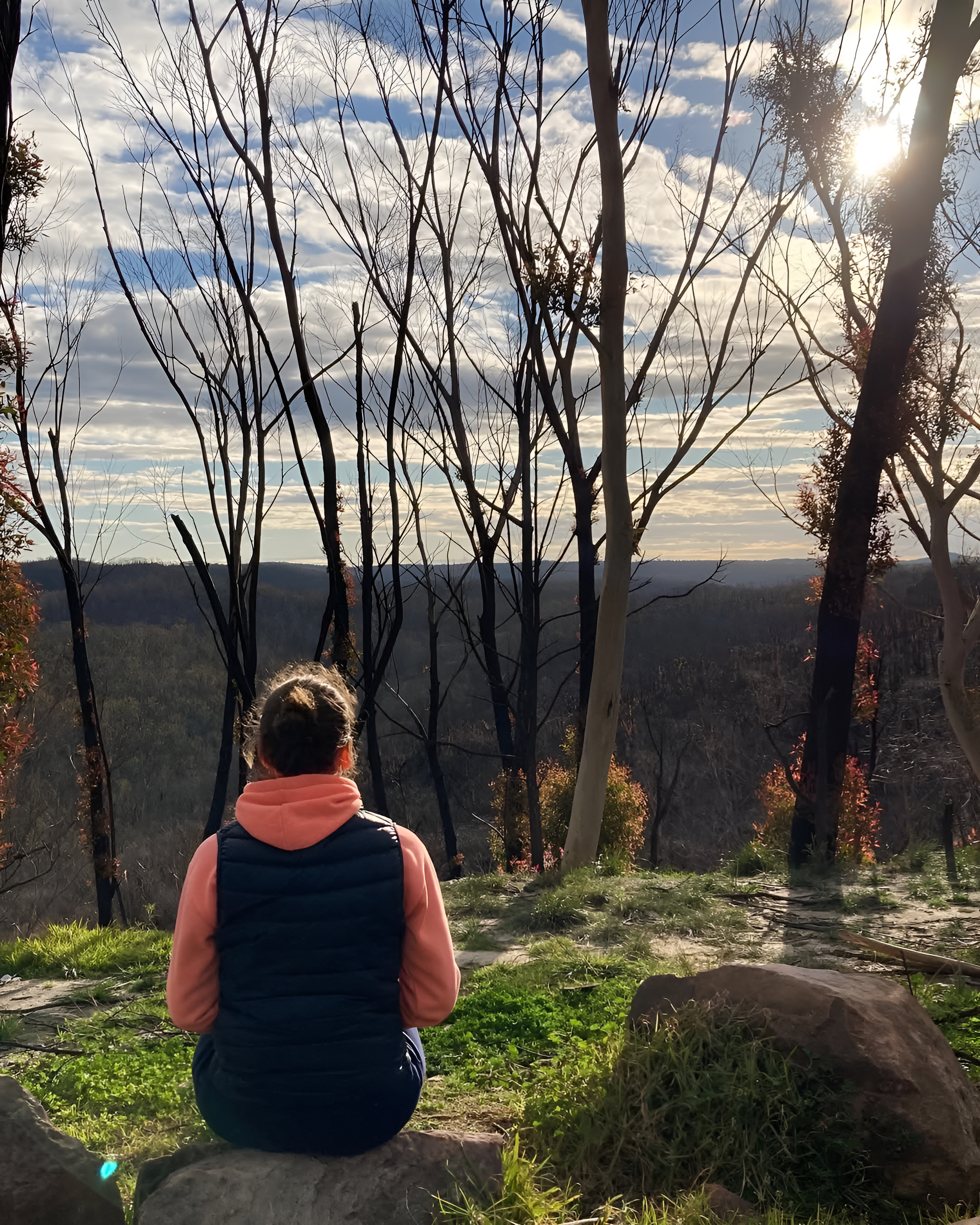 Vanessa Sebben taking in the serene views of nature at Mount Tomah, Australia. (Photo source: Vanessa Sebben/Instagram)