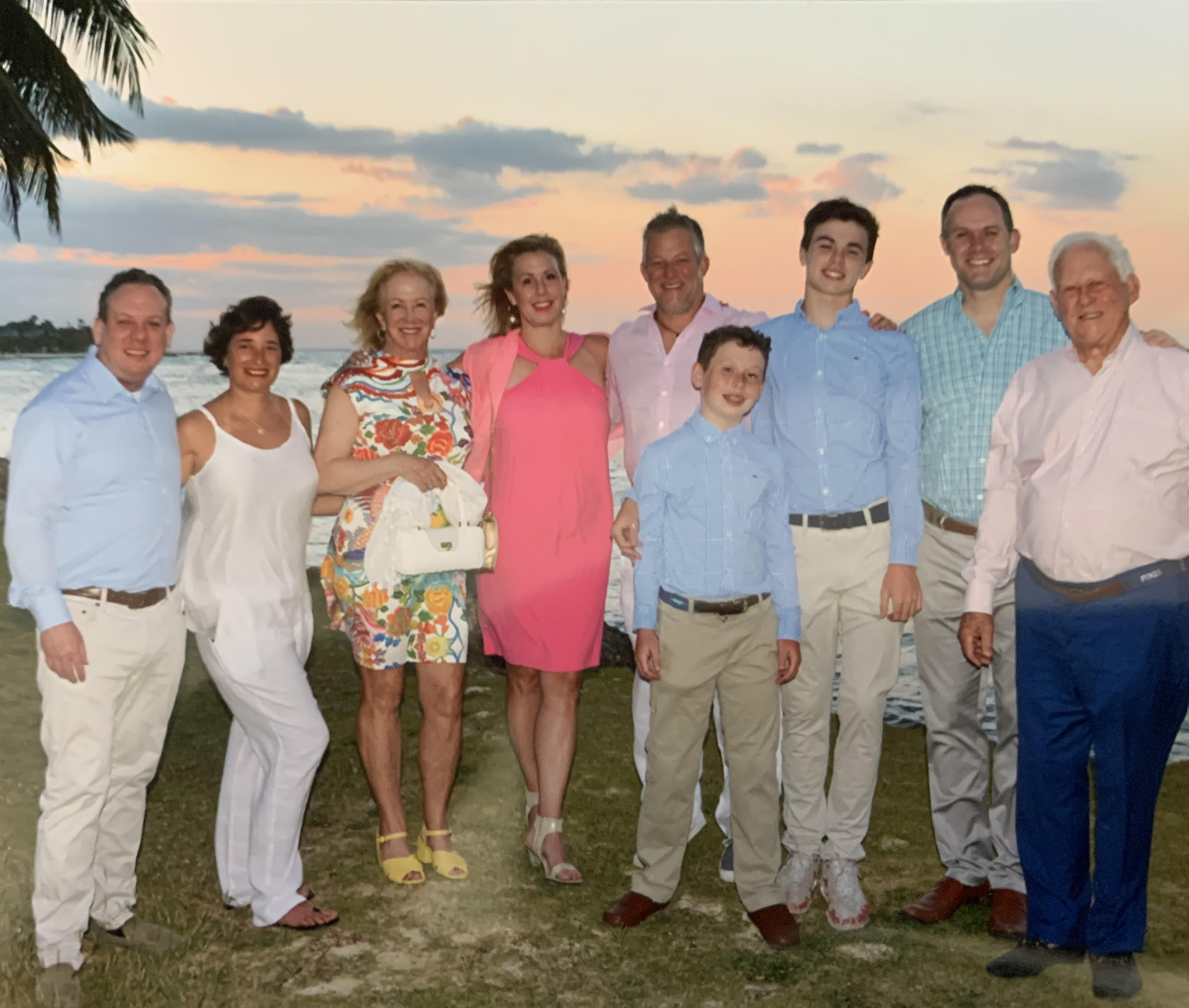 Dave and his family enjoying a holiday in Half Moon, Jamaica. (Photo: Supplied)